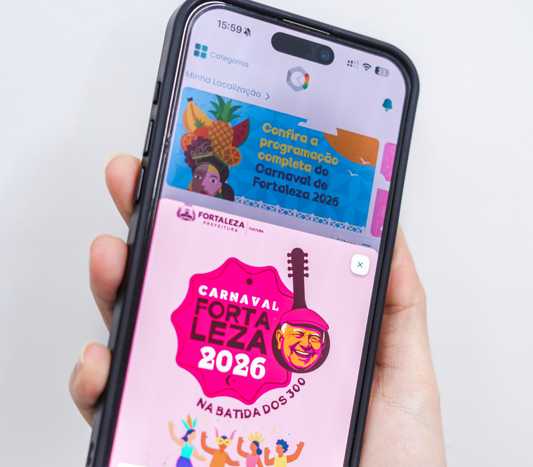 Aplicativo ‘Farol’ conecta foliões à programação do Carnaval de Fortaleza em tempo real
