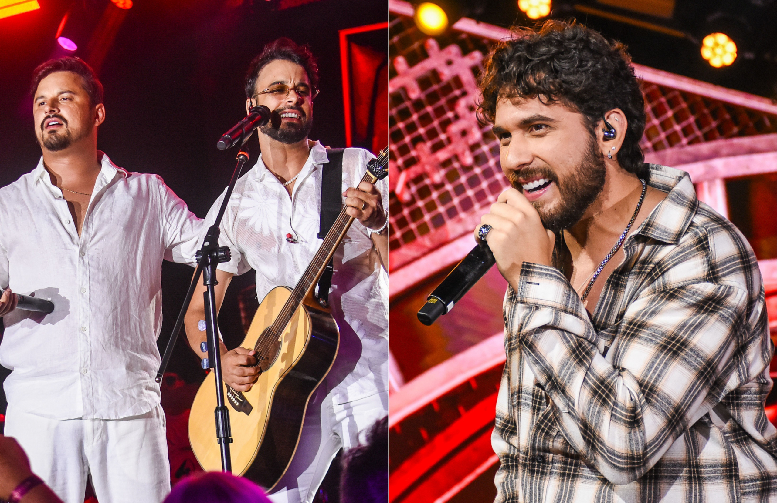 Shows de Gustavo Mioto e da dupla Clayton e Romário animam a segunda noite do cruzeiro de Jorge & Mateus