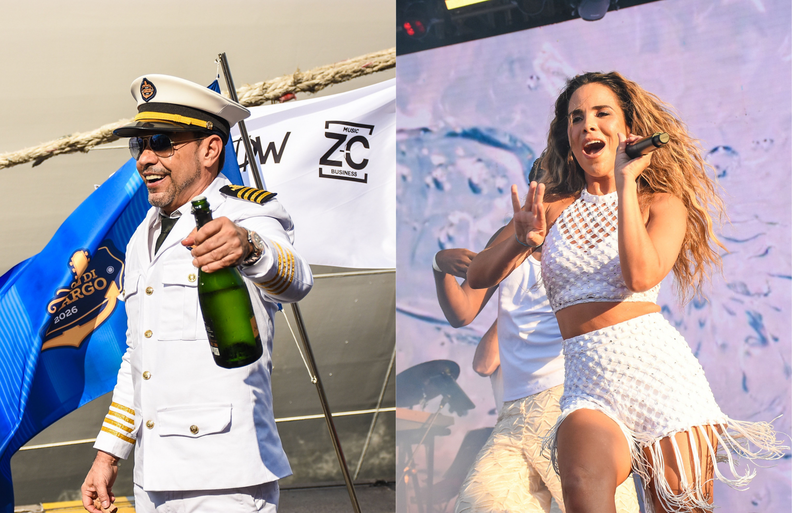 Zezé Di Camargo inicia segunda edição do navio temático com show de Wanessa Camargo ao pôr do sol em Santos