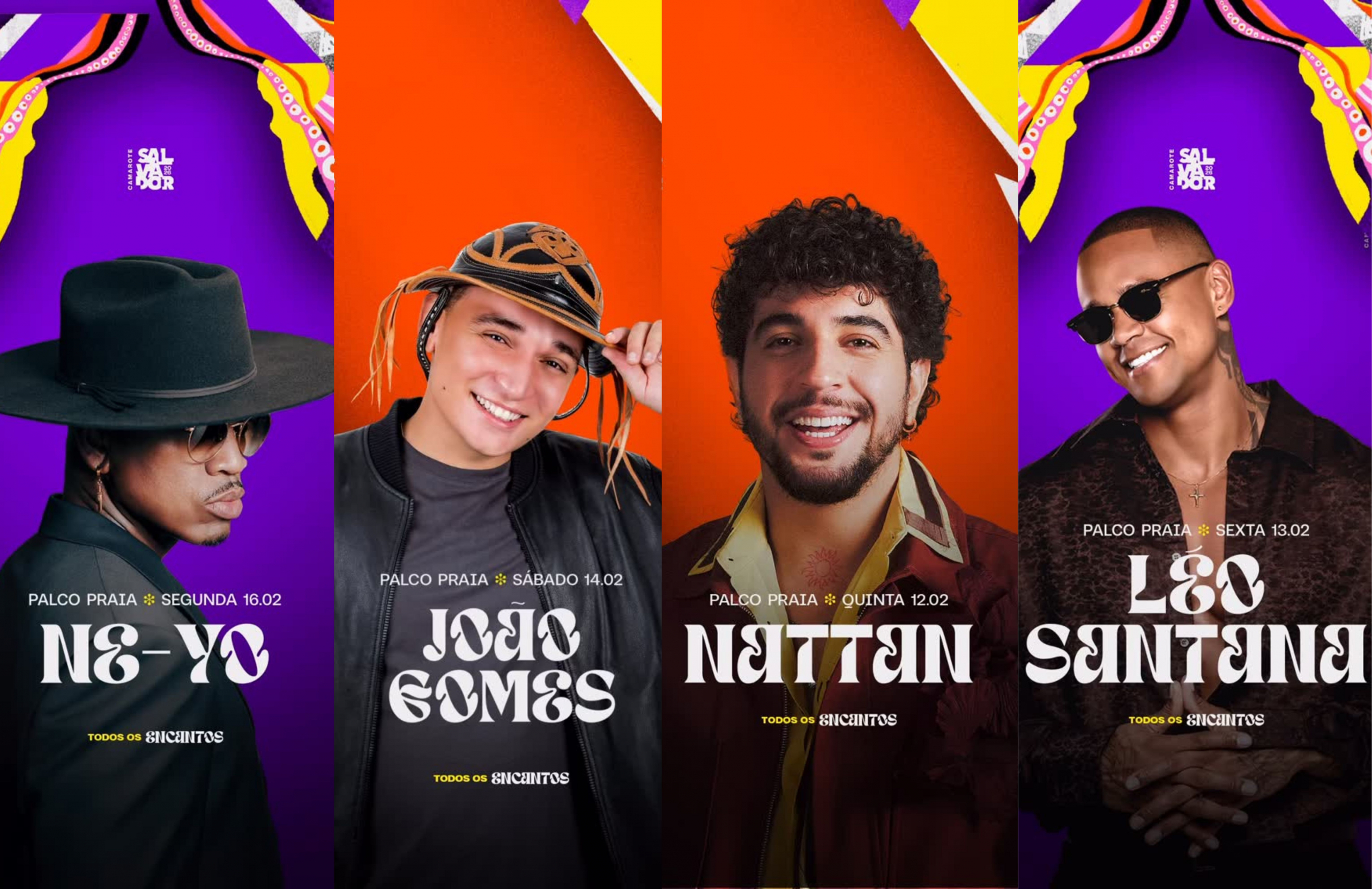 Ne-Yo, Bell Marques e Léo Santana comandam o Camarote Salvador no Carnaval 2026