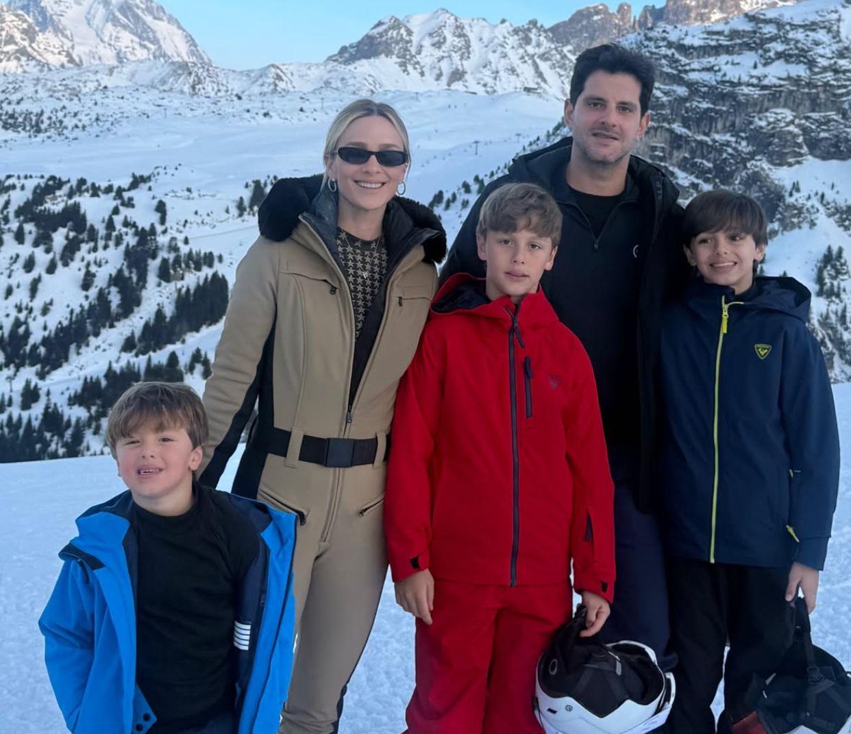Tassia Ferreira e Érico Romcy escolhem Courchevel para temporada em família