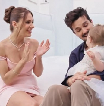 Luan Santana e Jade Magalhães comemoram primeiro aniversário de Serena com festa temática