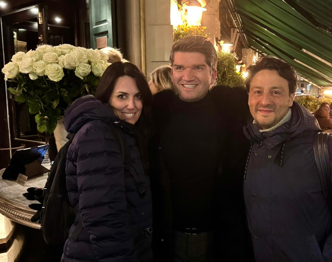 David Moura do Carmo encontra amigos e diretores dos hotéis Belmond Caruso e Splendido em Copenhagen