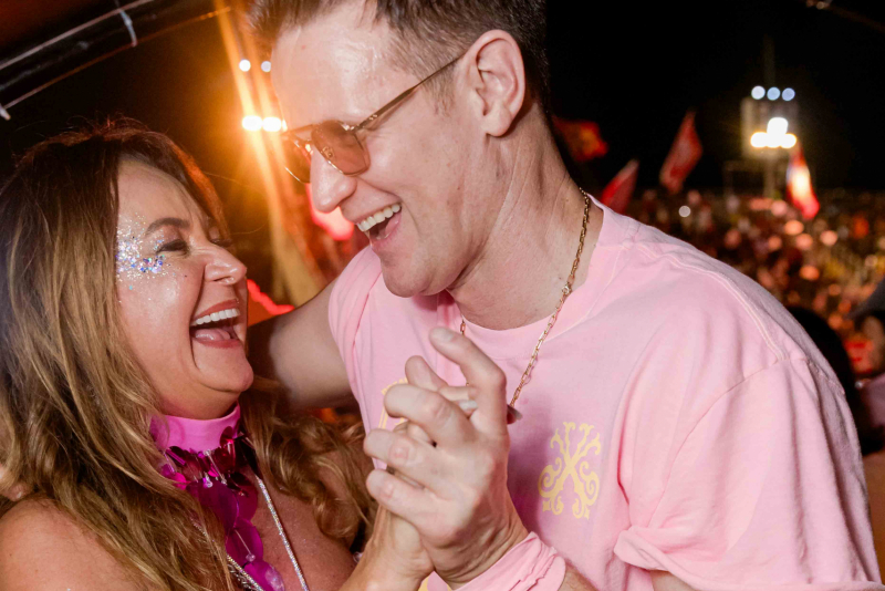 Carnaval carioca - Astro britânico Matt Smith curte a Sapucaí direto do Camarote Alma Rio