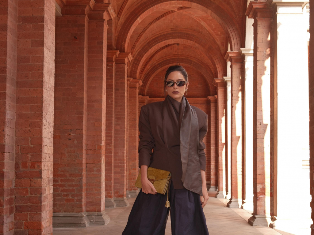 Lu Tranchesi durante a Milan Fashion Week 2026. Fotos: Divulgação