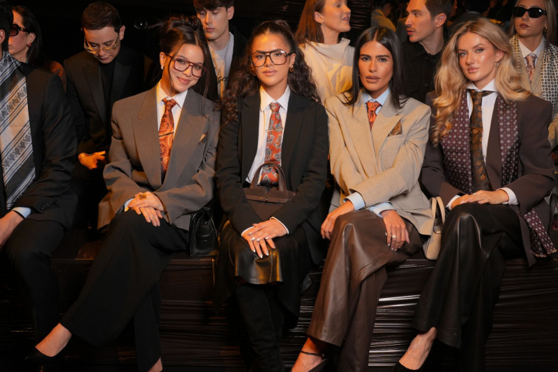 Desfile da Hugo Boss reúne time brasileiro na primeira fila da Milan Fashion Week 2026