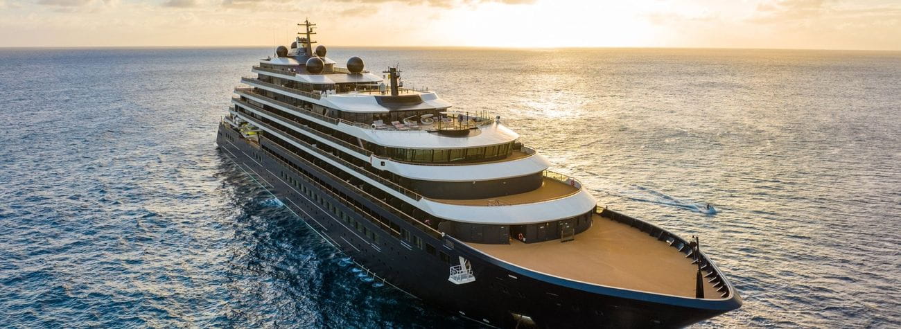 Primeiro navio de cruzeiro cinco estrelas do mundo redefine luxo em alto-mar