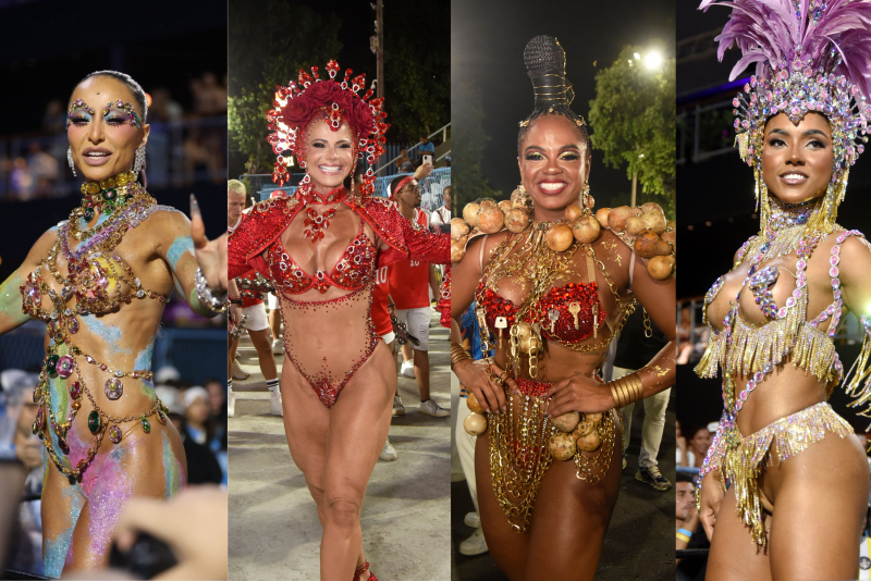 Sapucaí recebe ensaio técnico das escolas Vila Isabel, Salgueiro, Paraíso do Tuiuti e Portela com arquibancadas cheias