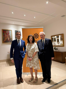 Vasilios Philippou Embaixador Do Chipre No Br, Sua Esposa E O Economista Igor Lucena