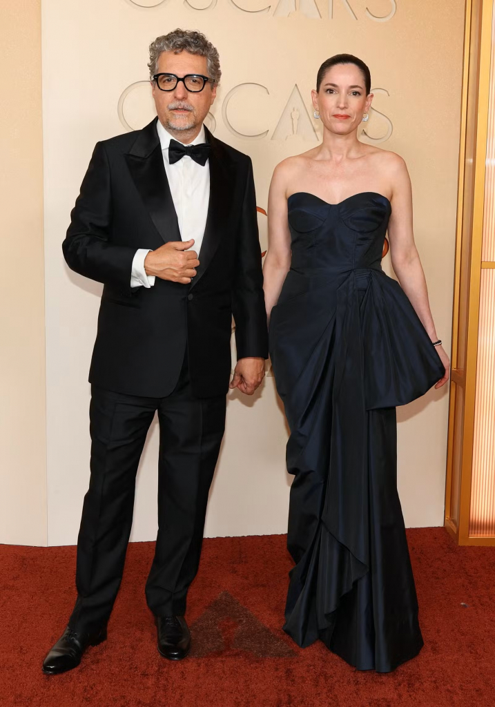 114247835 Brazilian Director Kleber Mendonca Filho And French Producer Emilie Lesclaux Attend The 98