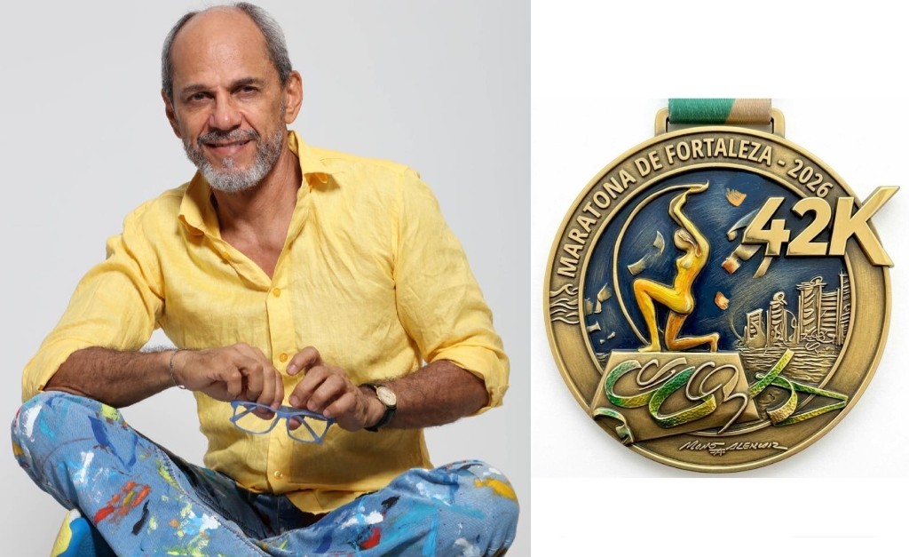 Criada por Mano Alencar, medalha da Maratona Internacional de Fortaleza traduz arte, identidade e história