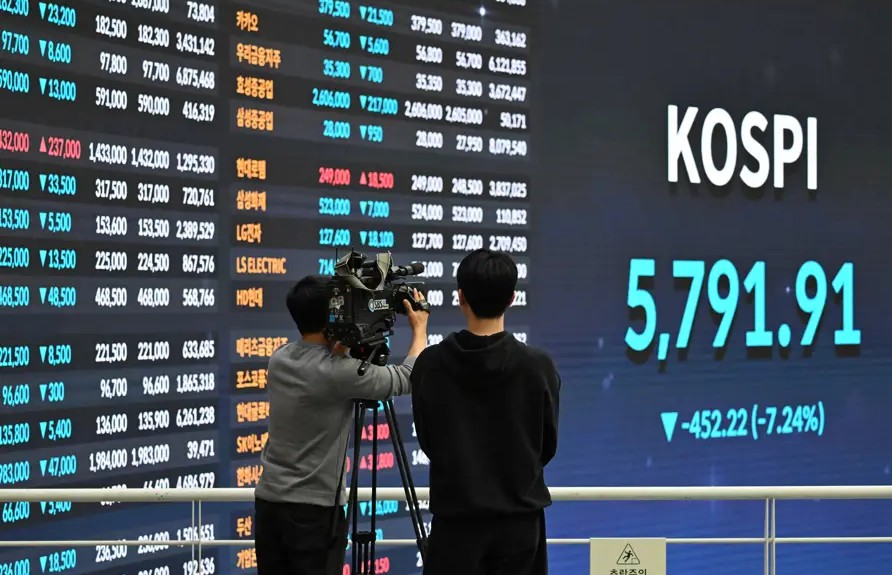 Guerra no Irã derruba bolsas asiáticas e provoca queda histórica em Seul