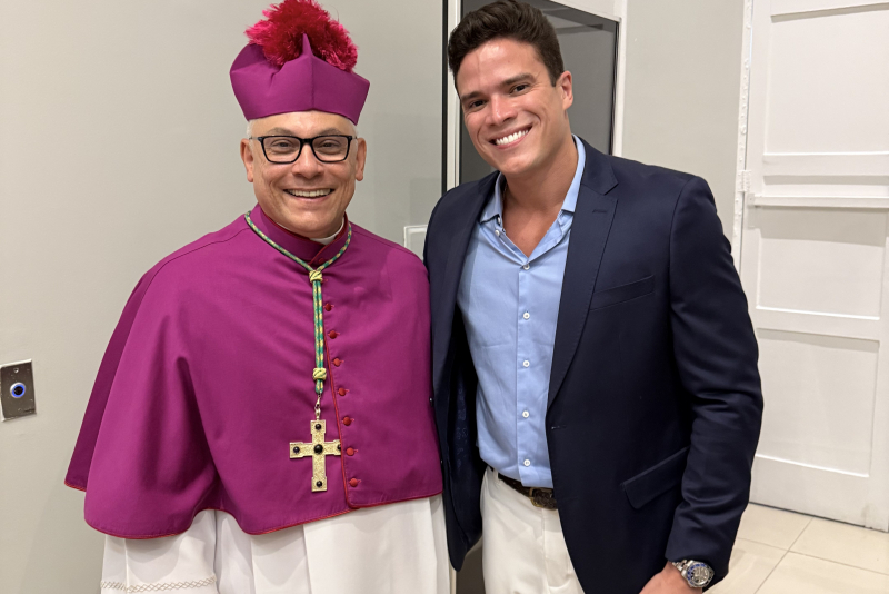 Marcos Lessa acompanha cerimônia de instalação da Diocese de Baturité
