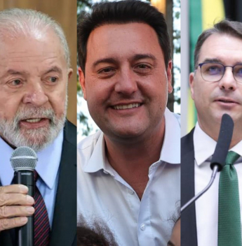 Lula e Flávio Bolsonaro em empate técnico no segundo turno; Ratinho Jr. se consolida no PSD