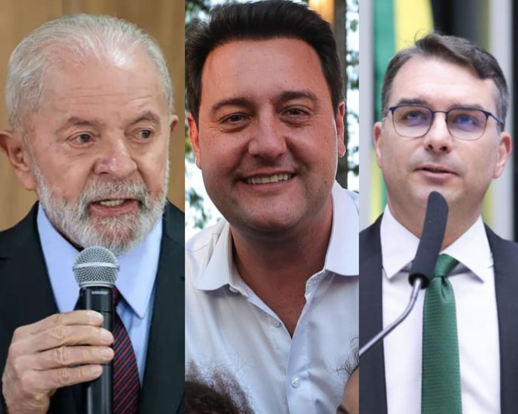 Lula e Flávio Bolsonaro em empate técnico no segundo turno; Ratinho Jr. se consolida no PSD