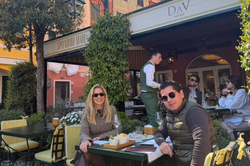 Em Portofino, Pompeu Vasconcelos e Mariana da Fonte vivem novo capítulo do roteiro europeu