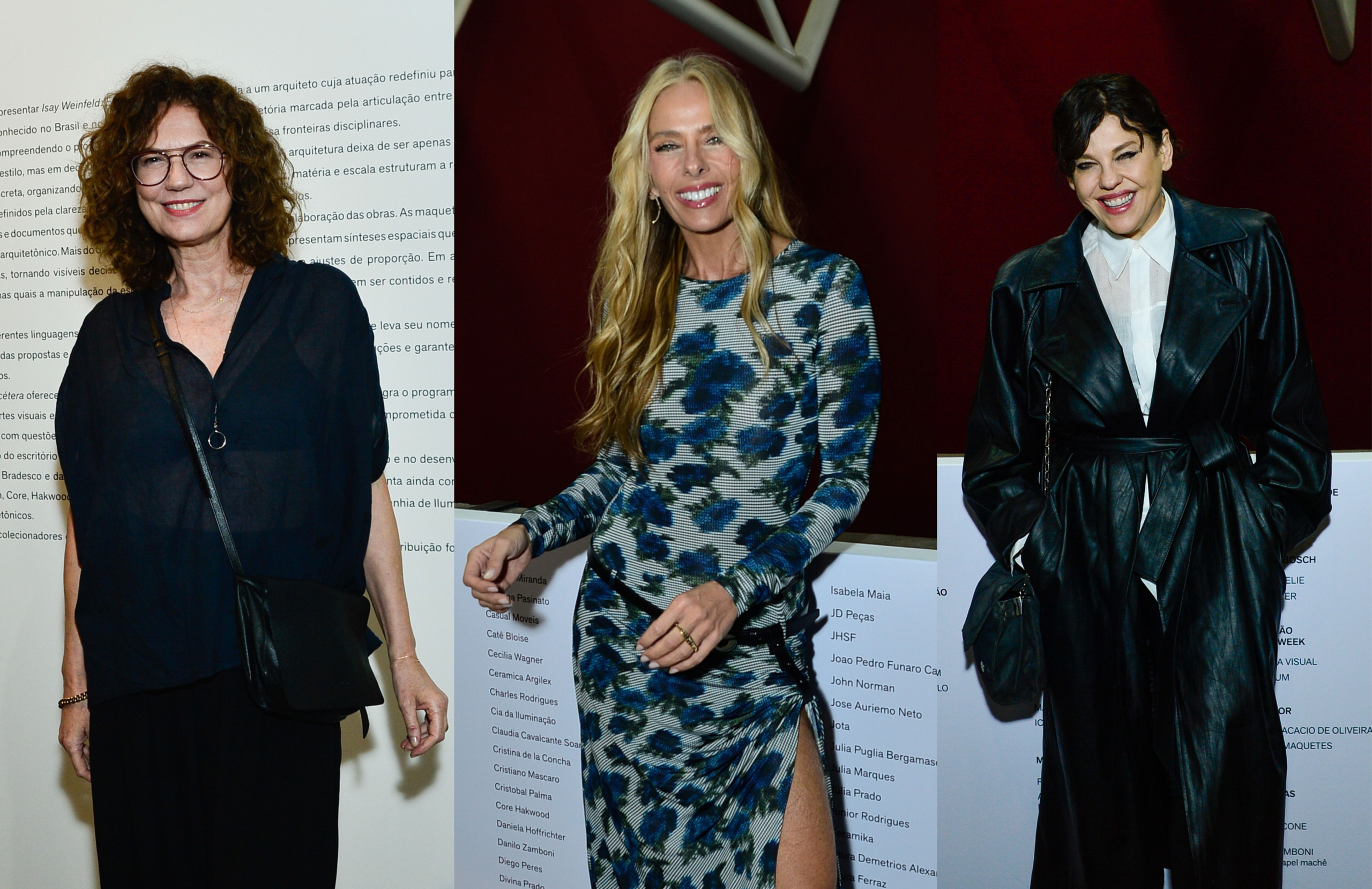 Patricia Pillar, Adriane Galisteu, Bárbara Paz e mais famosos conferem a exposição “Etcétera”, de Isay Weinfeld, em São Paulo
