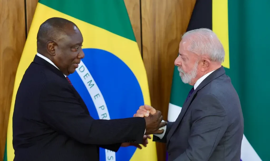 Presidente Luiz Inácio Lula Da Silva E O Presidente Da África Do Sul, Cyril Ramaphosa Foto Agência Brasil
