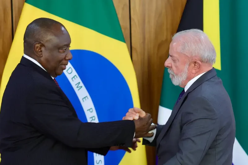 Presidente Luiz Inácio Lula Da Silva E O Presidente Da África Do Sul, Cyril Ramaphosa Foto Agência Brasil