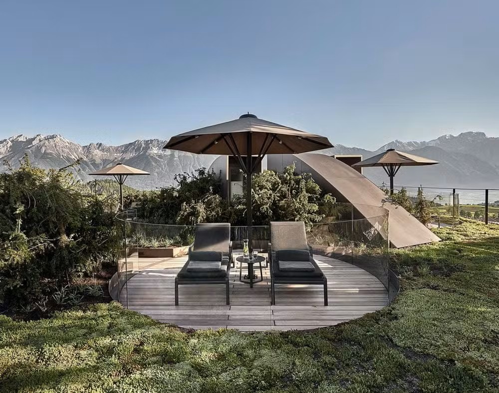 Terrace Lanserhof Lans Luxe Wellness Club 1024x807