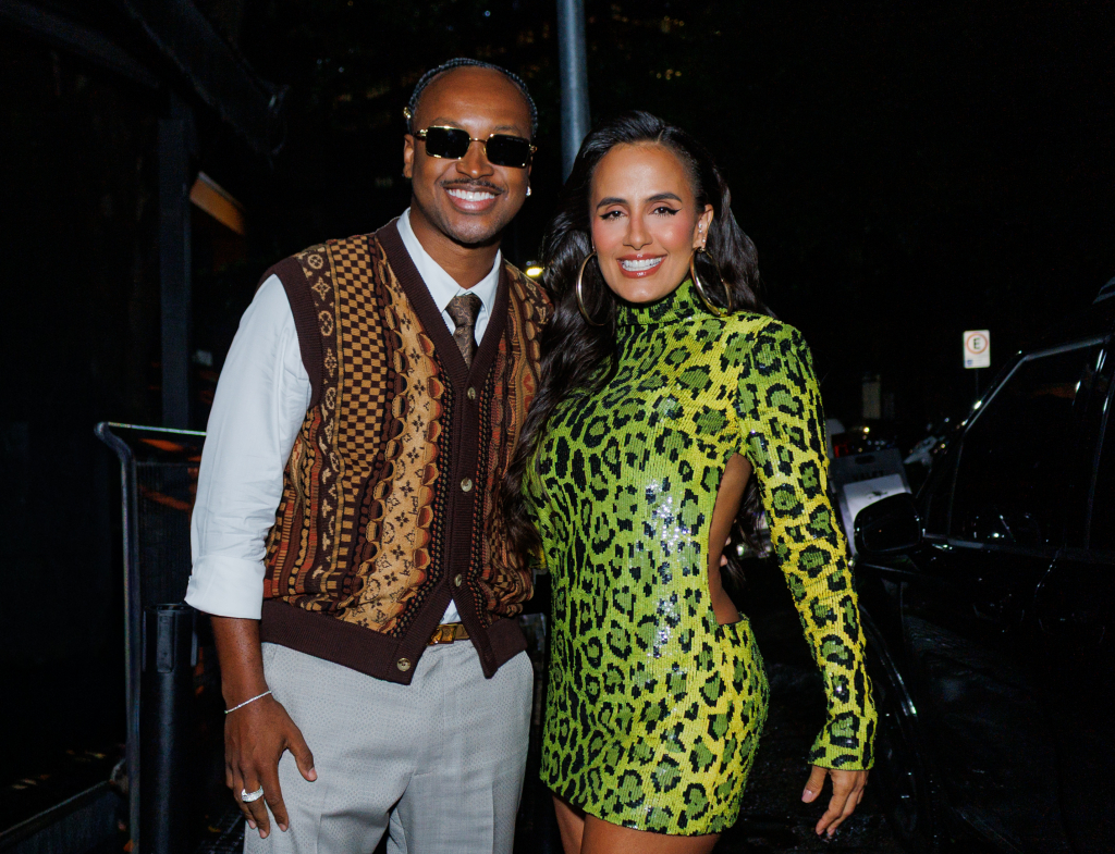 Thiaguinho e Carol Peixinho em noite de celebração em São Paulo. Fotos: Clayton Felizardo e Eduardo Martins / Brazil News