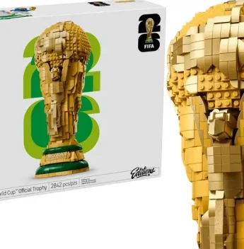 LEGO transforma troféu da Copa do Mundo 2026 em peça de coleção e reforça aposta em experiências premium