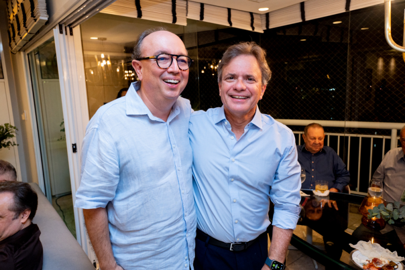 Noite Intimista - Em petit comité, Gyna Machado celebra os 60 anos de André Jucá no Meireles