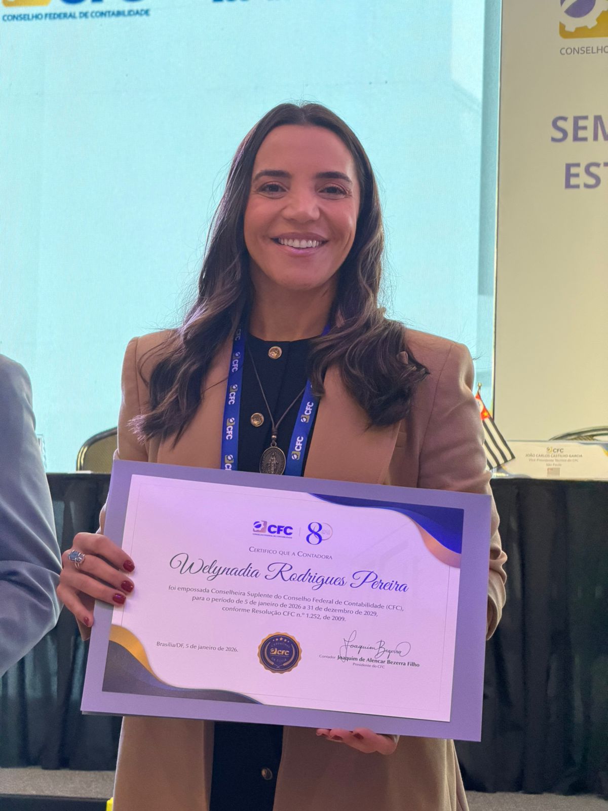 Welynadia Rodrigues toma posse como conselheira do CFC