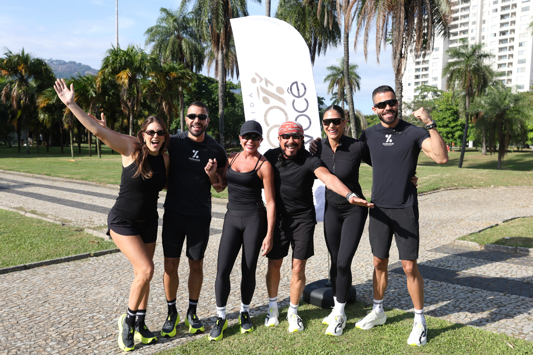 Bell Marques reúne a família e movimenta o Aterro do Flamengo antes da Corrida 100% Você