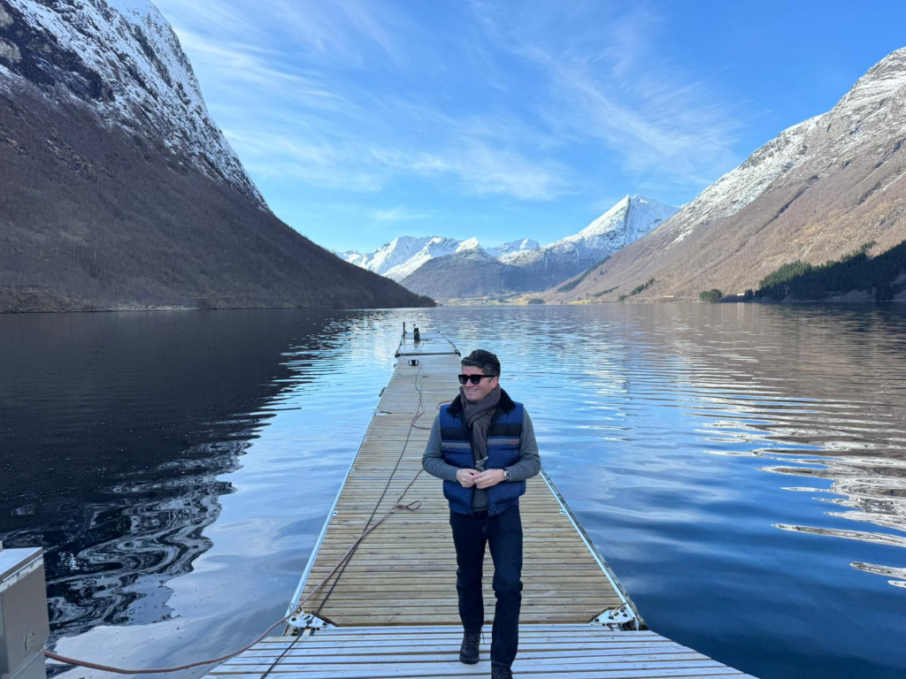 David Moura do Carmo em paisagem dos fiordes noruegueses - Fotos: Arquivo Pessoal