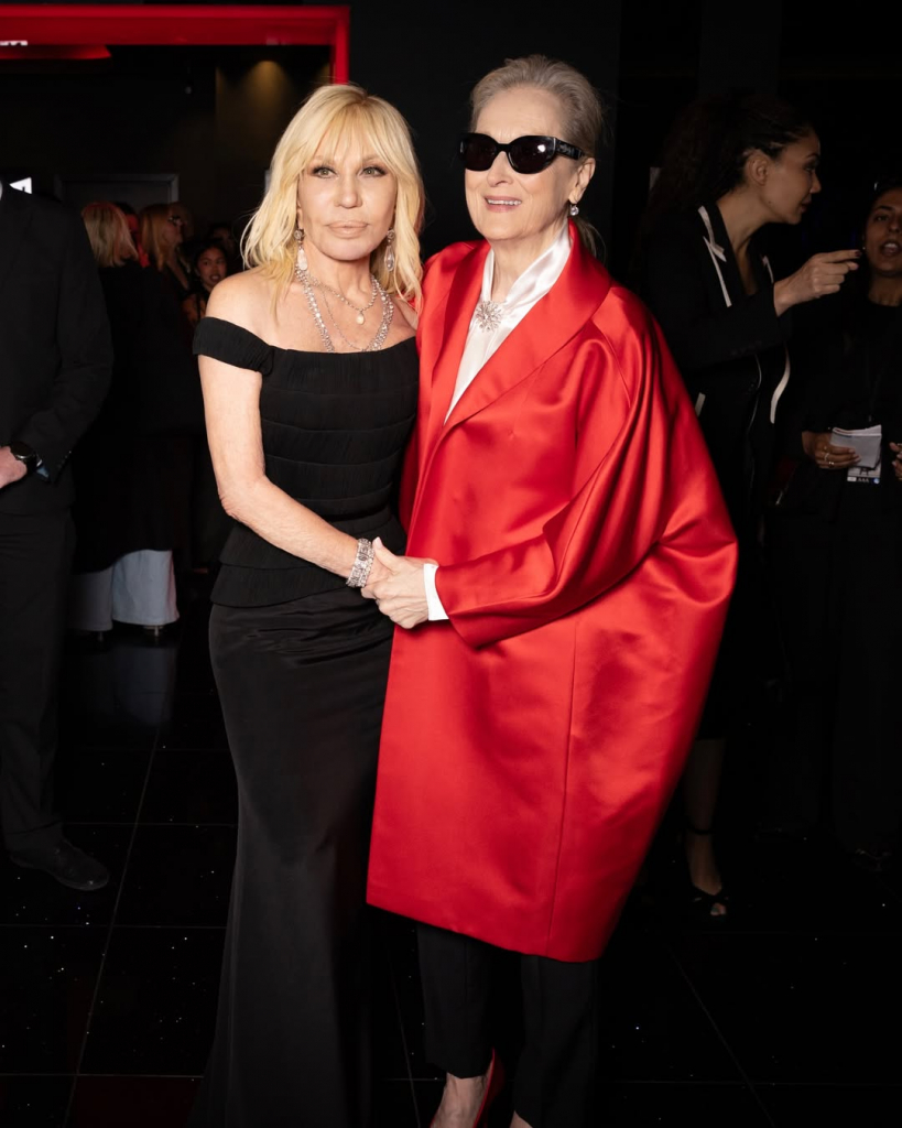 Donatella Versace E Meryl Streep