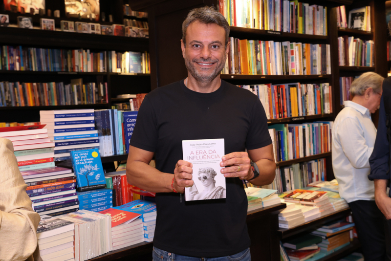 Poder e audiência - João Pedro Paes Leme lança livro “A Era da Influência” no Rio com Fátima Bernardes, Felipe Neto e Tino Marcos