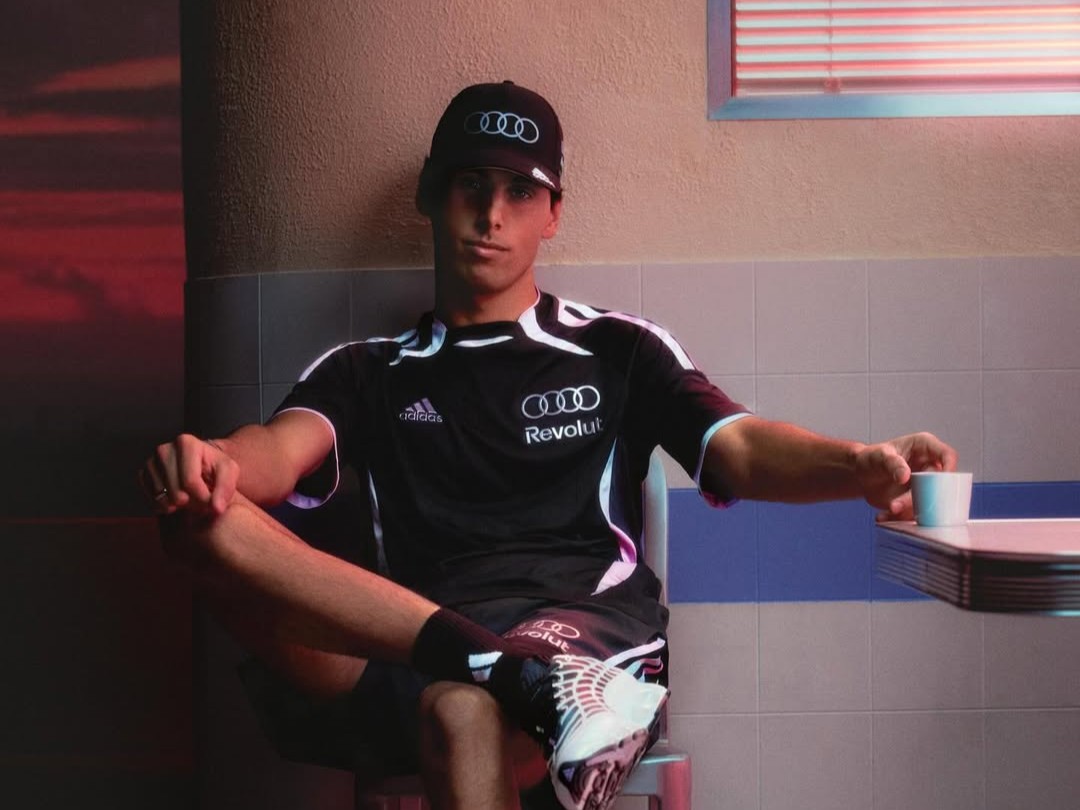 Fórmula 1 amplia presença na moda com campanha de Adidas e Audi estrelada por Gabriel Bortoleto