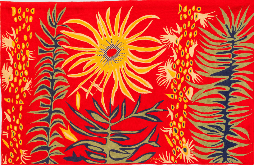 Tapeçaria de Genaro de Carvalho destaca linguagem moderna e matriz tropical - Créditos: Arquivo da Galeria