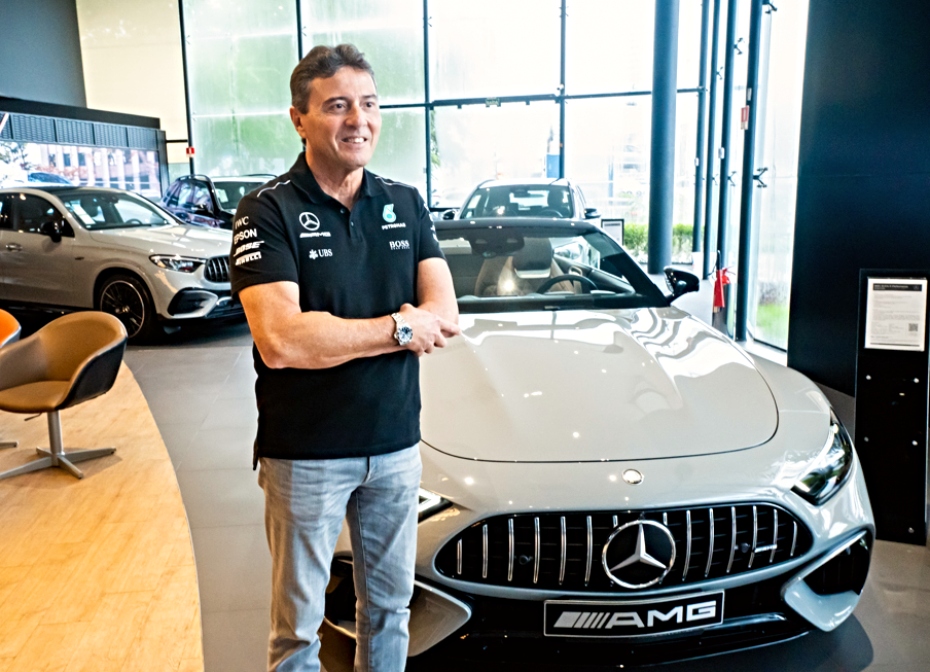 Newsedan apresenta AMG SL 63 durante um brunch exclusivo com Luiz Teixeira