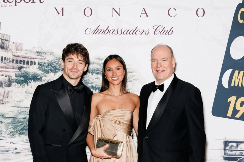 Charles Leclerc é nomeado embaixador de boa vontade em noite de gala em Mônaco