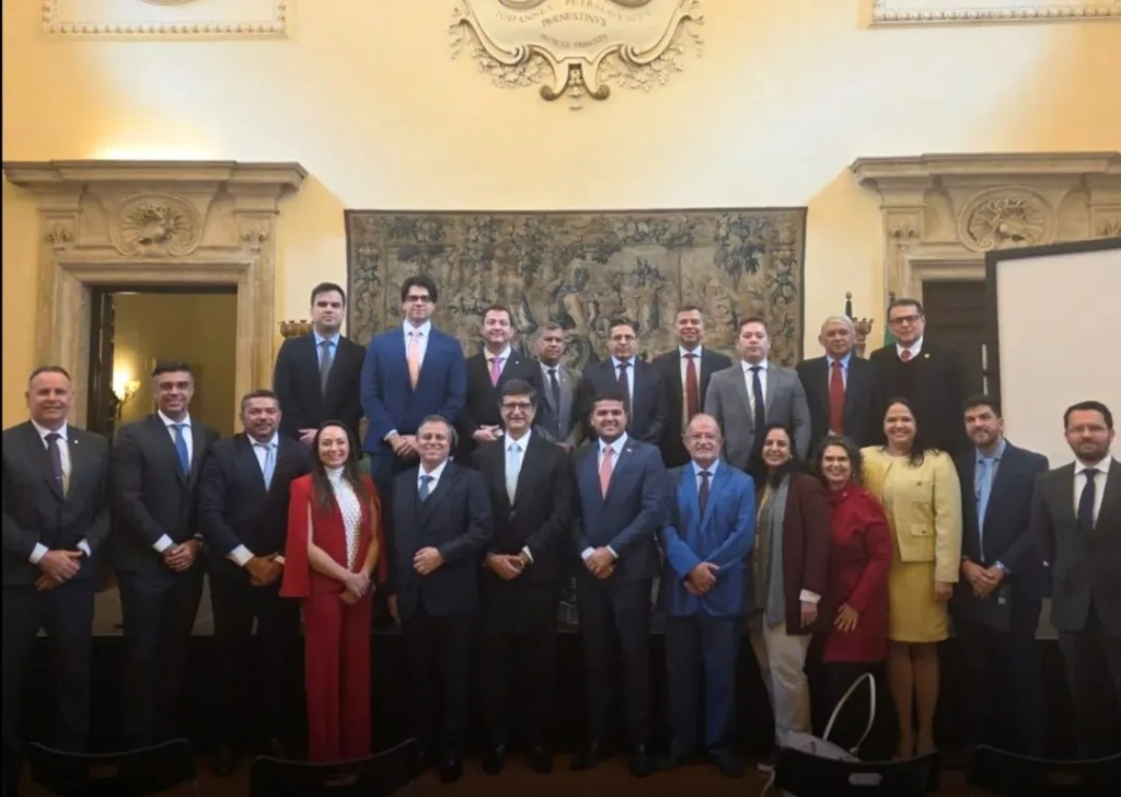 Representantes do MPCE em agenda internacional que reúne autoridades do Brasil e da Itália - Fotos: Reprodução/Instagram