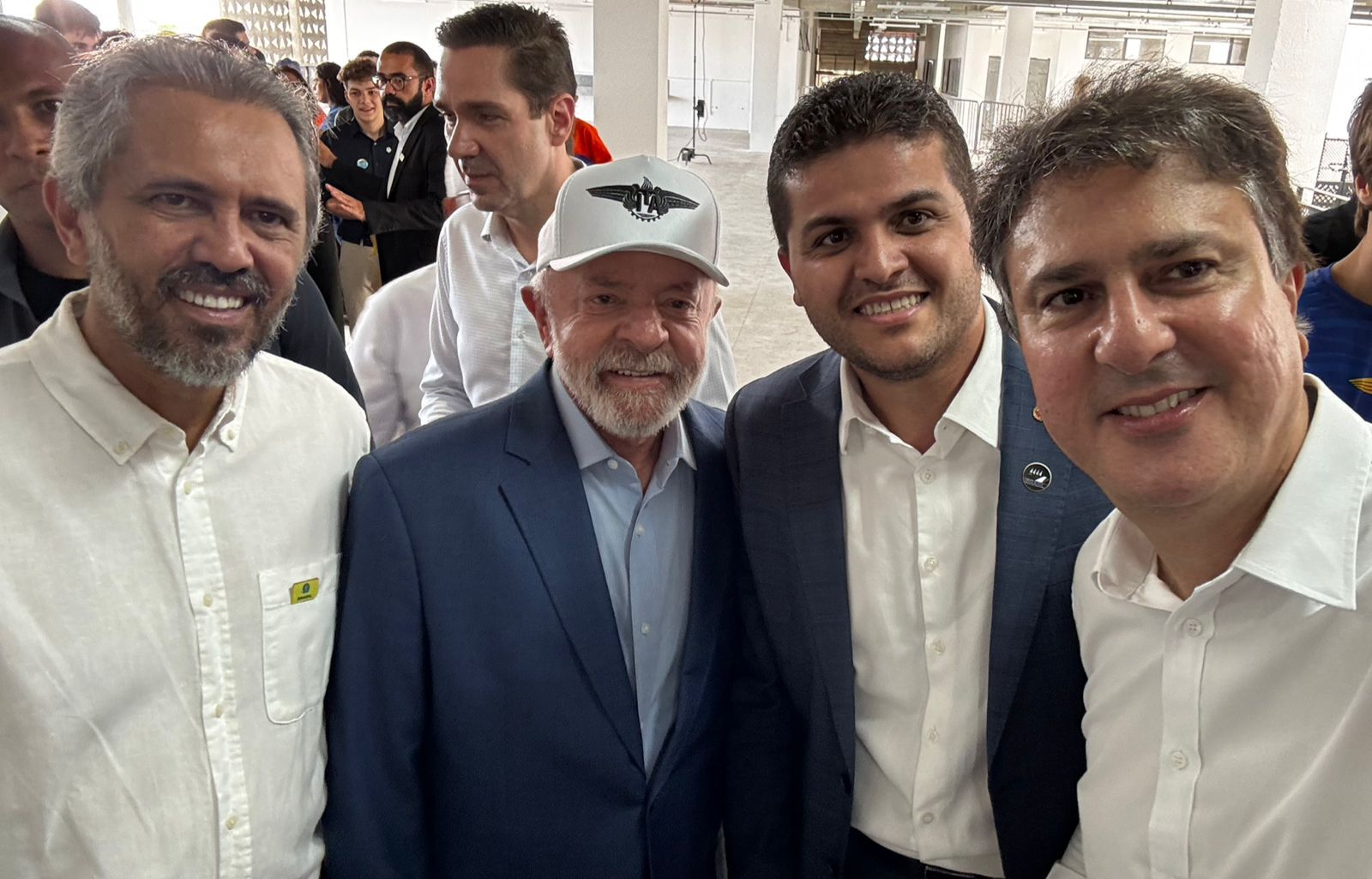 Ministro Teodoro Santos e PGJ Herbert Santos acompanham inauguração do ITA Ceará