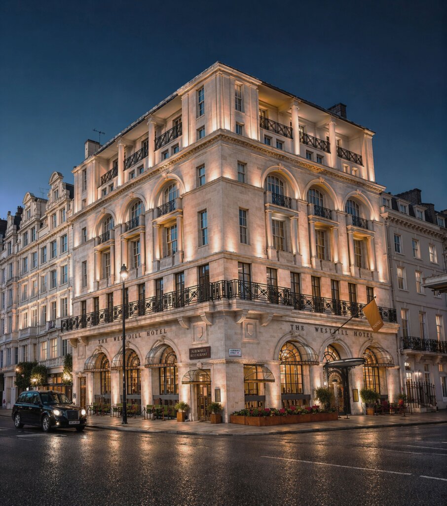 Hotel de luxo em Londres ocupa antigo banco histórico e chega a Mayfair em 2026