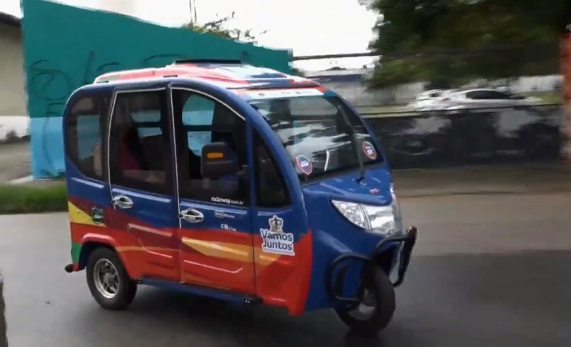 Triciclos elétricos atingem 1.000 viagens e evitam emissão de mais de 300 kg de CO₂ em Fortaleza