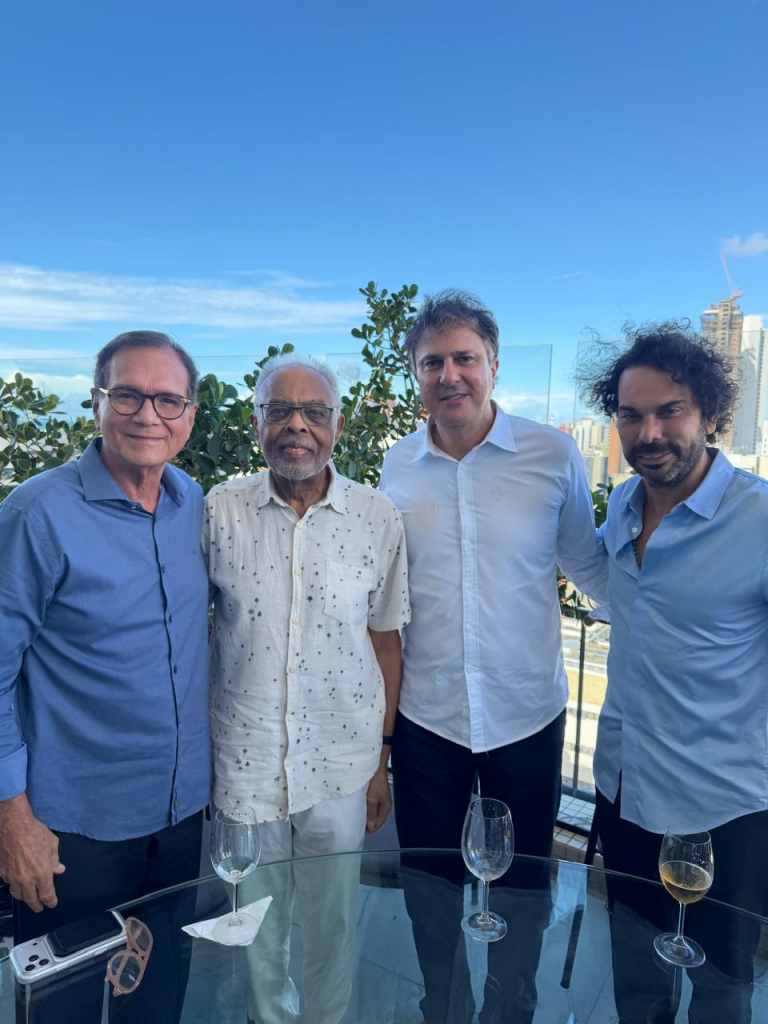 Beto Studart, Gilberto Gil, Camilo Santana E Claudio Vale