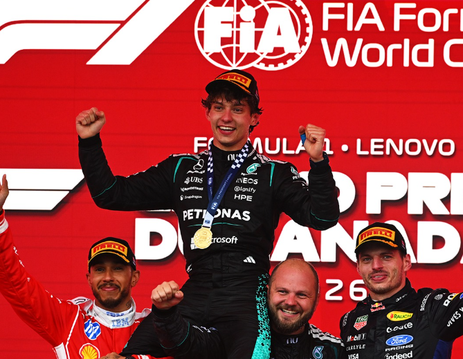 Antonelli domina no Canadá após quebra de Russell e amplia vantagem na Fórmula 1