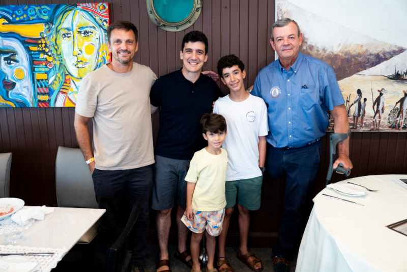Rota dos Ventos - Velejador Lars Grael é recebido no Iate Clube de Fortaleza em tarde de experiência náutica
