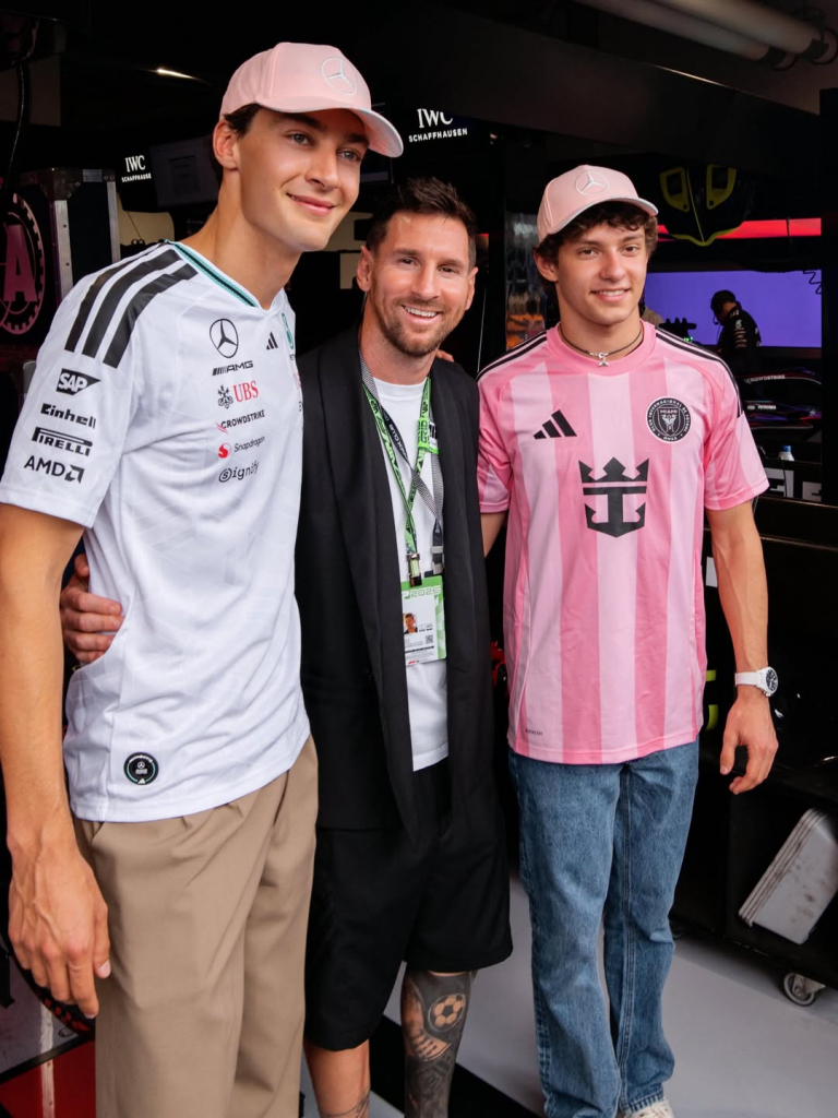 George Russel, Lionel Messi E Kimi Antonelli