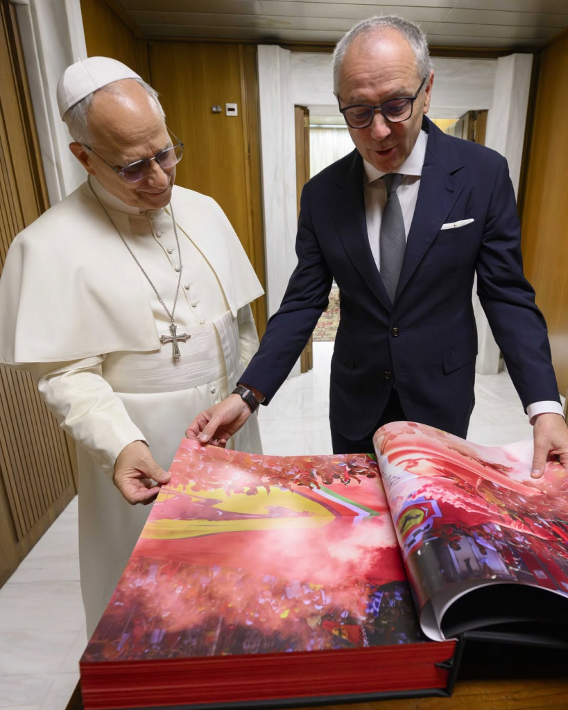 Papa Leão Xiv E Stefano Domenicali (2)