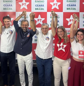 PT oficializa pré-candidatura de Elmano e governador manda recado à oposição no Ceará