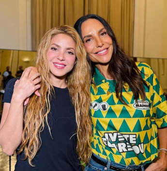 Após show em Copacabana, Ivete Sangalo movimenta redes ao compartilhar encontro com Shakira