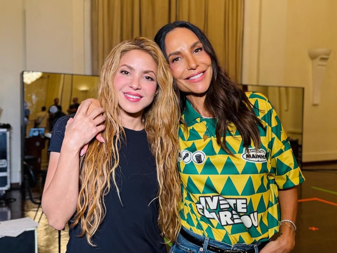 Após show em Copacabana, Ivete Sangalo movimenta redes ao compartilhar encontro com Shakira