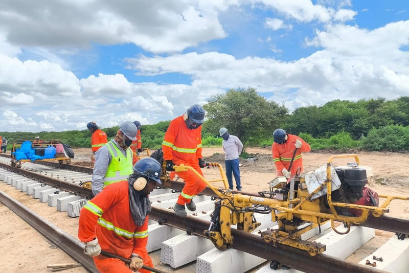 Transnordestina avança no Ceará e entra na reta final com 81% das obras concluídas