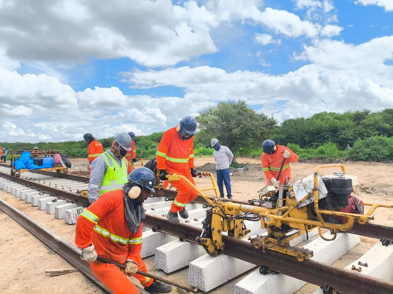 Transnordestina avança no Ceará e entra na reta final com 81% das obras concluídas